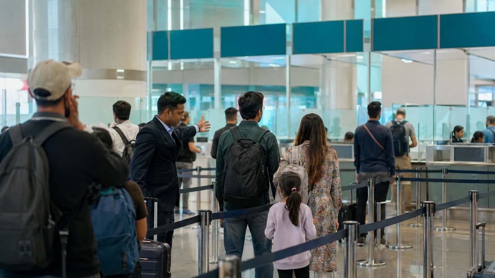 Immigration counter support at Hazrat Shahjalal International Airport