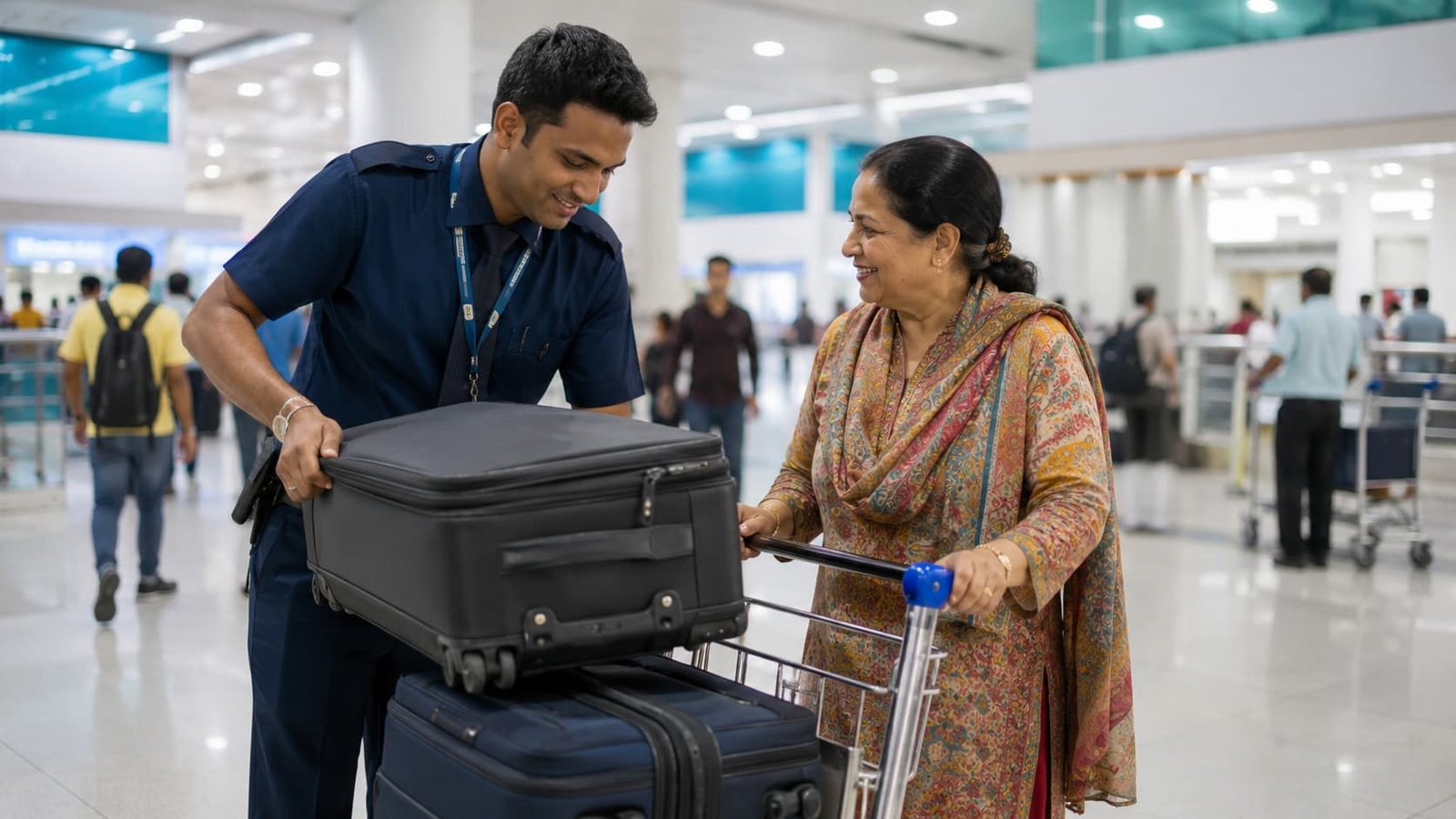Luggage assistance included in every Meet & Greet BD package